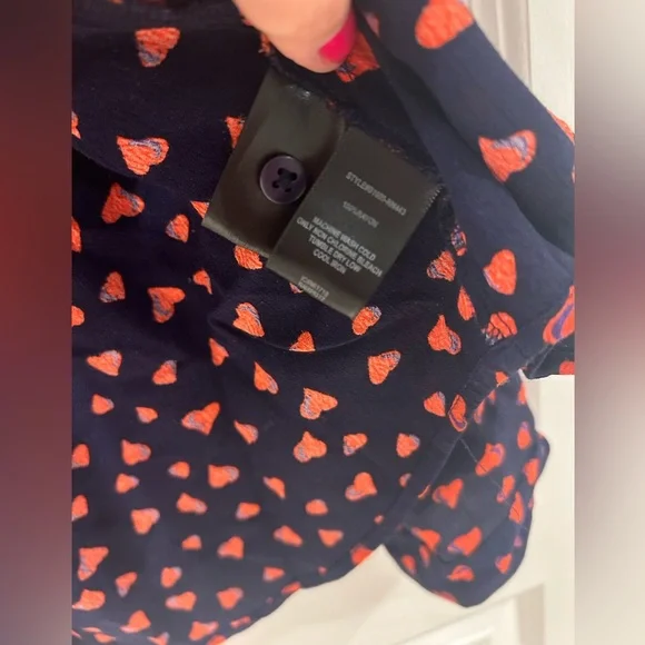 Sanctuary Heart Blouse Medium Pre-owned - Picture 5 of 6